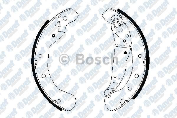 BOSCH F026004658 Arka Fren Balatasi Kampana  Astraf Astrag Combo Zafira 0986487658